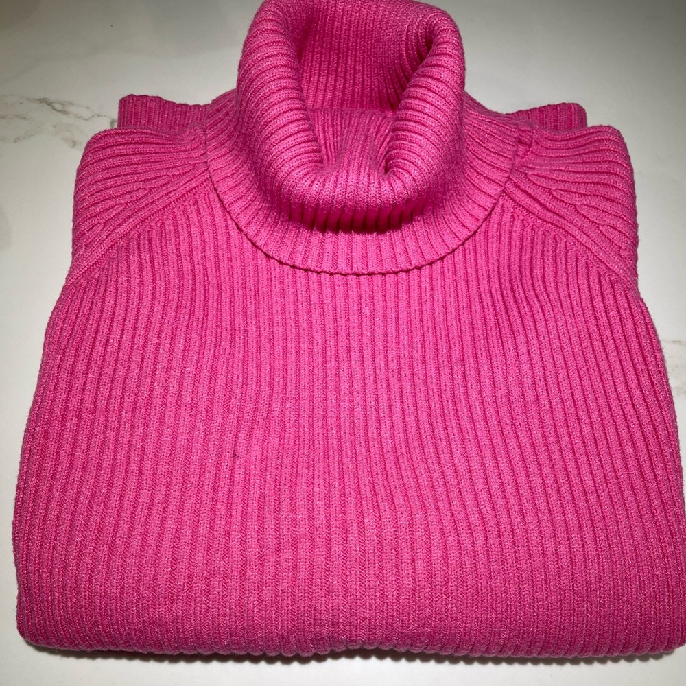 NWOT Women’s Sweater, turtleneck/cowl, long sleeve, Pink, Tag says S…see pics - Picture 7 of 7